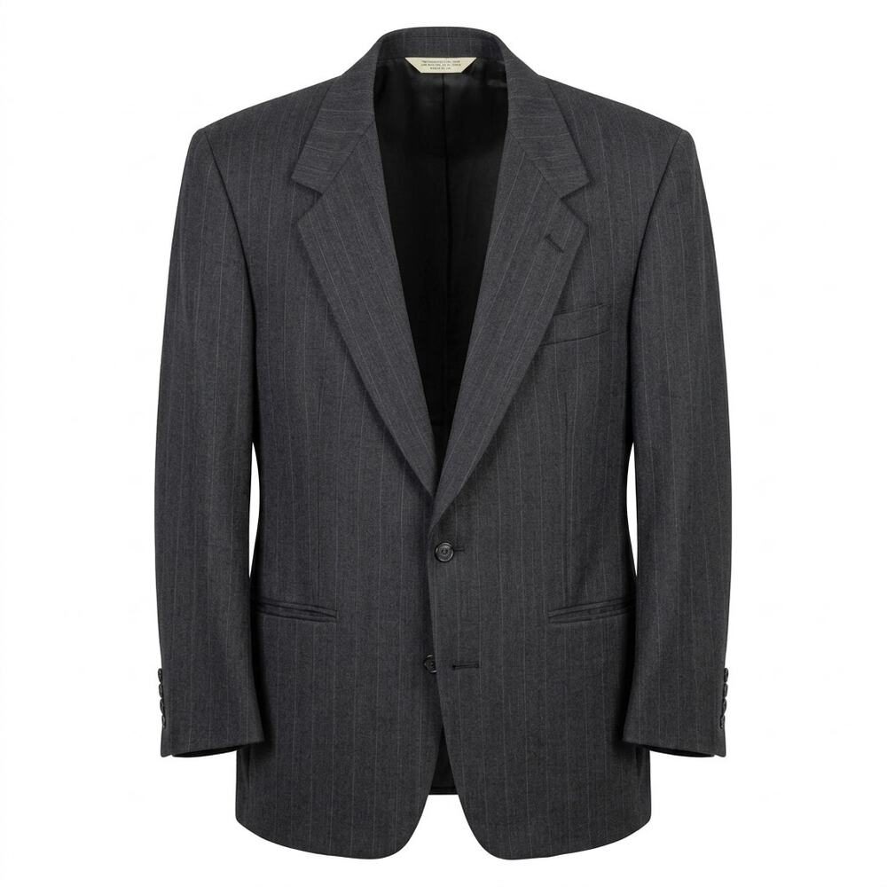 Vintage Evan-Picone Made in USA Pinstripe Blazer Jacket Men See Measurement